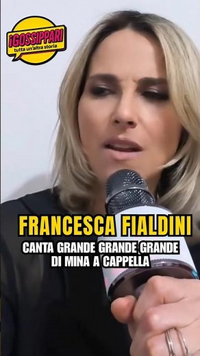 Francesca Fialdini moves by singing Mina a cappella 😍 #GrandeGrandeGrande