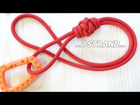 Single Strand 2 Closed Loops - Make a Diamond / Barrel Knot Paracord Lanyard / Key Fob - DIY CBYS