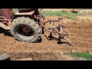 Working the howards to prepare soil for planting