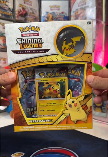 Shining Legends Pikachu Pin Collection Unboxing