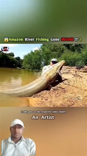 green screen 😱Amazon river fishing gone Insane !! 🐊 #fishing #fish #fishinglife #amazon