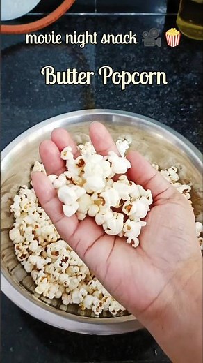 Butter Popcorn 🧈 🍿.. Easy Movie Night snack 🎥 🌉.. #popcorn #easysnacks