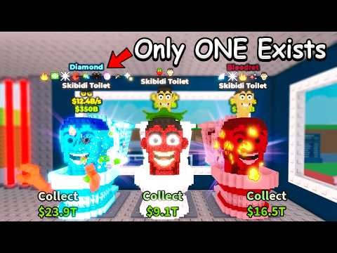 The Worlds Rarest Skibidi Toilet's In Roblox Steal A Brainrot...