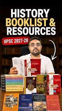 Complete History BOOKLIST for UPSC 2027-28 Preparation | Pratik Nayak #upsc #ias