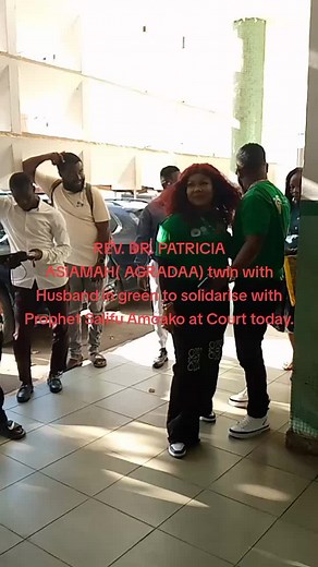 AGRADAA TWIN WITH HUSBAND at Court today. #twin #agradaa #mamapat