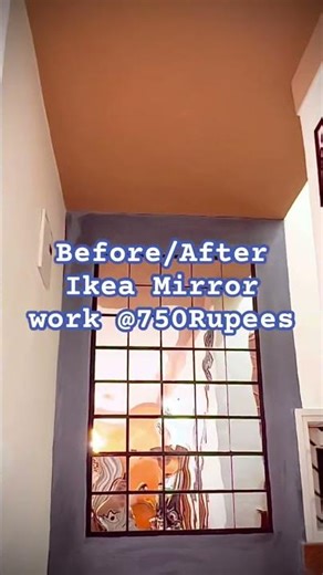 IKEA Mirror Wall Look on a Budget |Meesho Hack #meesho #3d #acrylic #art #mirror #india #reels