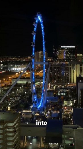 550FT Vegas Wheel View 🎡 Insane Skyline Views || #vegas #travel #Highroller @tripsdoneright