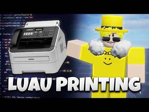 How to Print in Roblox Studio luau FREE Scripting Series