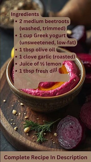 Roasted Beetroot & Yogurt Dip Recipe by What Shall I Cook