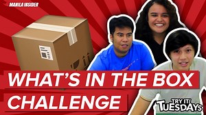 For this week's #TryItTuesdays, we tried guessing what's in the box. Watch to find out our hilarious reactions! Watch the FULL VIDEO HERE: https://youtu.be/2Zb5_INKpew Don't forget to subscribe: bit.ly/ManilaInsider so you can watch our new awesome content! | Manila Insider