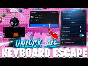 [💸GIFTER] +1 Speed Keyboard Escape Script — Treadmil Gifter, Inf Robux, Unlock All, Content Creator