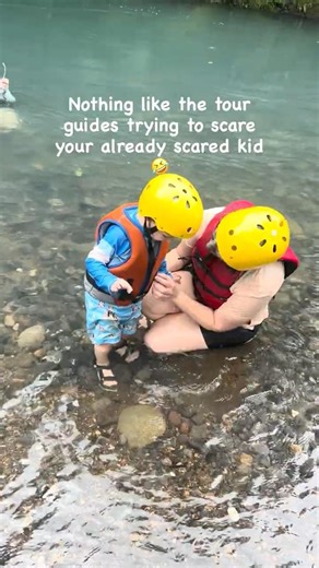 Nothing like the tour guides trying to scared your already afraid kiddo 😂