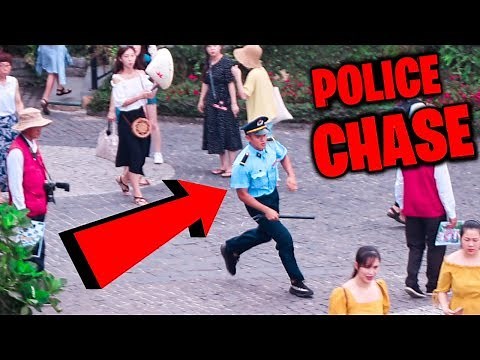 Fake COP in Vietnam Prank! (POLICE CHASE)