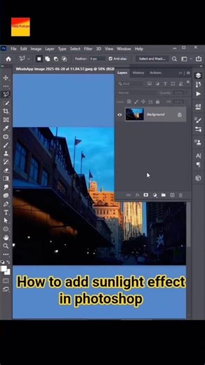 "easy sunlight effect in photoshop | short trick"....#shorts#forgepsstudio