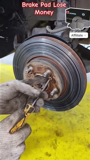 Brake Disk Damage #ledheadlight #mechanic #brakefluid #automobile