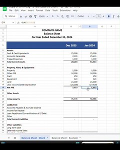Balance Sheet | Balance Sheet Template | Google Sheets Balance Sheet | Small Business Balance Sheet | Statement of Financial Position - Etsy