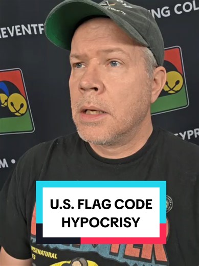 U.S. FLAG CODE HYPOCRISY #usflagcode #violation #murica #goviral #fyp | flag code