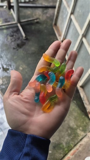 Chuppachups gummy candies with funny caterpillar designs #shorts