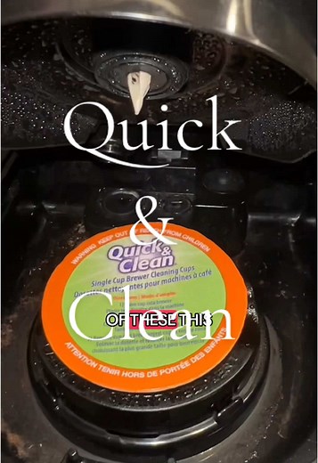 OMG!! 🤢 I can’t even. Quick & clean sent these single coffee maker cleaners to run through our machine and I’m shocked what was inside there! I ran water through it to show how clear the water appears, then I ran a cleaner and it pulled out all that sludge, I then ran another cleaner through and the 2nd cleaner came out clear. So it only took one cycle of the cleaning cup to get it all out. #quickandclean #coffeecleaner #cleaner #Quick&Clean #TikTokMadeMeBuyIt #QuickandClean