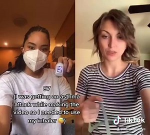 4.8M views · 94K reactions | People: *complaining about not being able to breathe in a mask* Me: *laughs in asthma* Let’s be responsible for our health and safety, and for the health and safety of others. Wear a mask! If you don’t need to go outside, stay home. Practice social distancing! Always sanitize! Wash your hands ❤️ Love you  | Inka Magnaye | Facebook