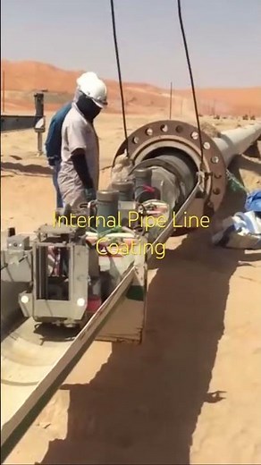 Uderground PipeLine Internal FBE coating #‪@ThePipelineLife‬