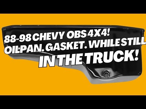 4X4 OBS Oil Pan while in the Truck - BEST ON YOUTUBE - Not as hard as we’ve been told!