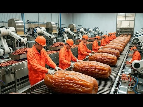 250,000 LB Per Day | Inside a Medjool Date Factory (Full Process)