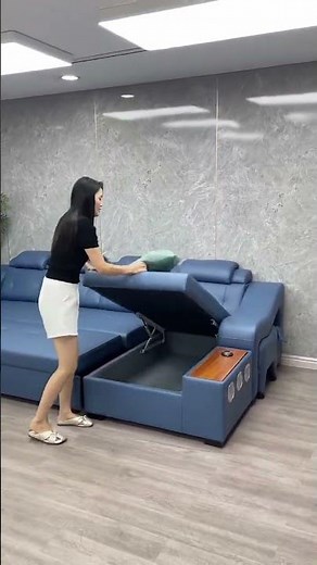 A multi-purpose pull-out sofa bed for the living room