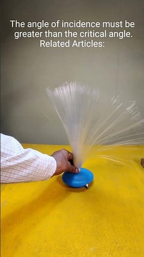 Total Internal Reflection in Soap Water - Fiber Optics #science #experiment