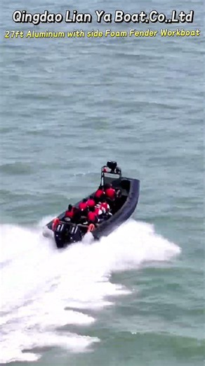 8.3m Aluminum Work Boat – Twin 225HP, Polyurea EVA Fender, Customizable