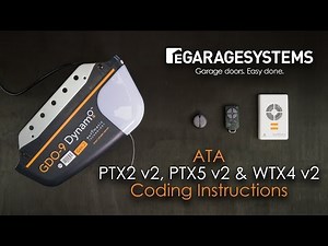 Coding the ATA PTX2 v2, PTX5 v2 & WTX4 v2 into a GDO-9 Dynamo™ Garage Door Opener
