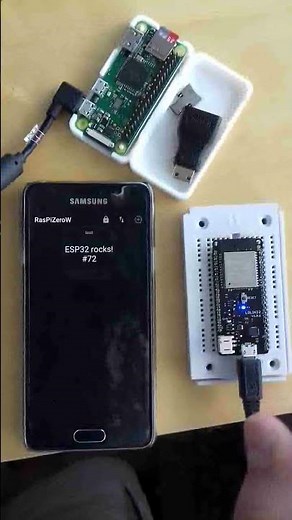 ESP32 + RasPi Zero W - MQTT test