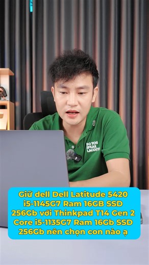 2.8K views · 3 comments | Hỏi đáp: Dell Latitude 5420 vs Thinkpad T14 Gen 2 làm văn phòng chọn máy nào ? #tcccare #reelsfacebook #laptoptcc #hoidaptcc | Laptop TCC - Thương Hiệu Phân Phối Laptop Cũ - Hàng Đầu Việt Nam | Facebook