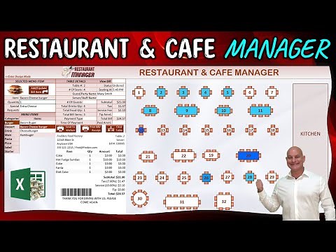 Full Restaurant POS Build in Excel | Automated Seating, Orders & Receipt Generation