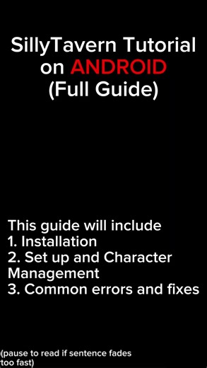 (NO COPYRIGHT INTENDED! - use clear mode to see the whole screen) SillyTavern tutorial full guide is out now! 😊 #fy #fyp #foryou #foryoupage #sillytavern #sillytaverntutorial #characterai #ai #chub #chubai