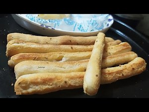 Crispy and Crunchy Breadsticks made at home recipe | baked Breadstick recipe