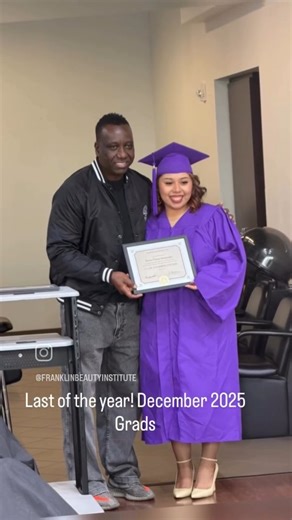 Couldn't wait to post this. And Anotherone!!! Every Franklin location is proud to announce that we had a graduation at each campus. That's right, these students grinded with a purpose to finish the course before 2025. Salute to our team of educators, receptionist, and directors for continuing to mentor and motivate for these students to accomplish their goal of competing Cosmo & Barber School. Salute to Greatness!!! . . . This can be you, in less than 9 months you too can earn a career of a life