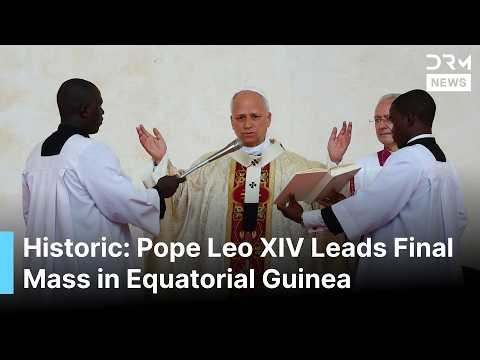 Pope Leo Concludes Africa Tour with Massive Final Mass in Malabo Stadium in Equatorial Guinea | AK1G