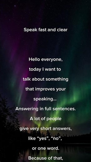 Improve Your Spoken English by Reading Simple Sentences on Screen 📖