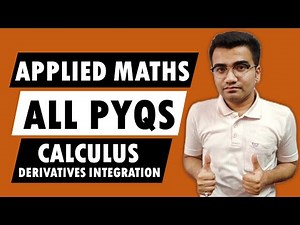 Class 12 Applied Maths Differentiation + Integration PYQs in English Medium