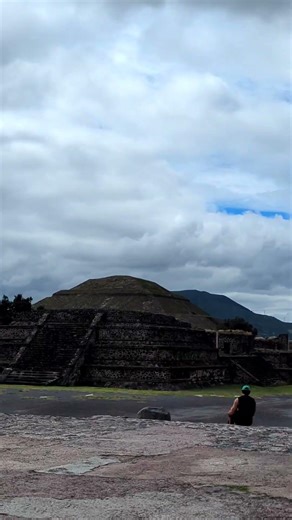 Moon pyramid & Calzada de los muertos in Teotihuacan #travel #mexico #cdmx #history #pyramids #ruins