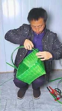 Handwoven Square Basket — Made by Hand, One Strip at a Time