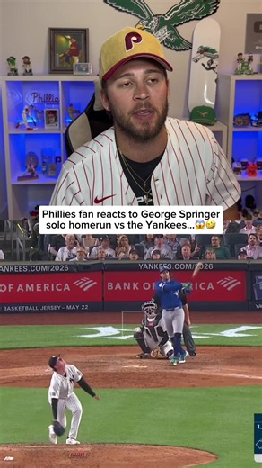 Phillies Fan Reacts to George Springer's Epic Home Run