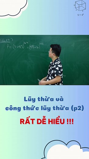 LŨY THỪA VÀ CÔNG THỨC LŨY THỪA (p2) #thaynguyenphantien #thaytiendaytoan #xuhuong #learnontiktok #vtmgr #toan11 #luythua