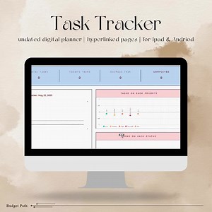 Task Tracker Excel Spreadsheet | To-do List Productivity Organizer | Task Management Google Sheets | Daily Weekly Checklist Template - Etsy