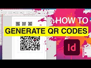 How to create / GENERATE 5 different types of QR CODES in Adobe® InDesign® // Real life example 2024