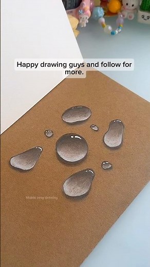 Easy way to draw water drops 💧✨#shorts #art #drawing #youtubeshorts
