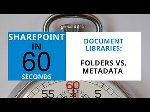SharePoint - What's The Difference Between Folders And Metadata?