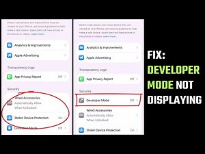 Developer Mode Not Displaying on my iPhone - Easy Fix