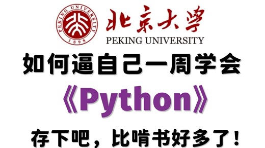 【全748集】目前B站最全最细的Python零基础全套教程，2026最新版（包含爬虫 数据分析），七天就能从小白到大神！少走99%的弯路！存下吧！很难找全的！
